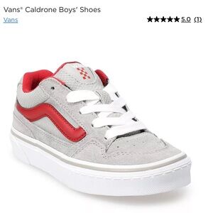 Vans Gray and Red Sneakers Caldrone Kids for Everyday Comfort